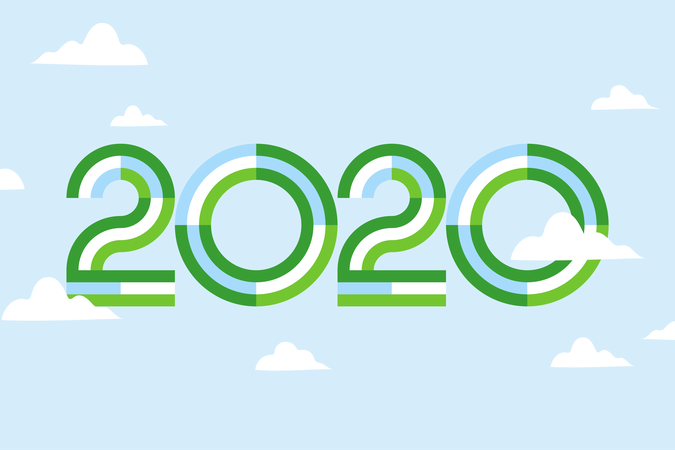 2020 year illustration - option 2